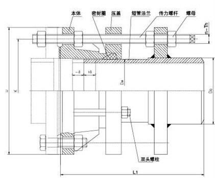 供應傳力接頭系列 VSSJAFG單法蘭傳力接頭示例圖4