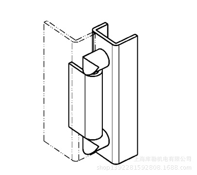 供應(yīng)EMKA鉸鏈（1035-U2）工業(yè)鉸鏈示例圖1