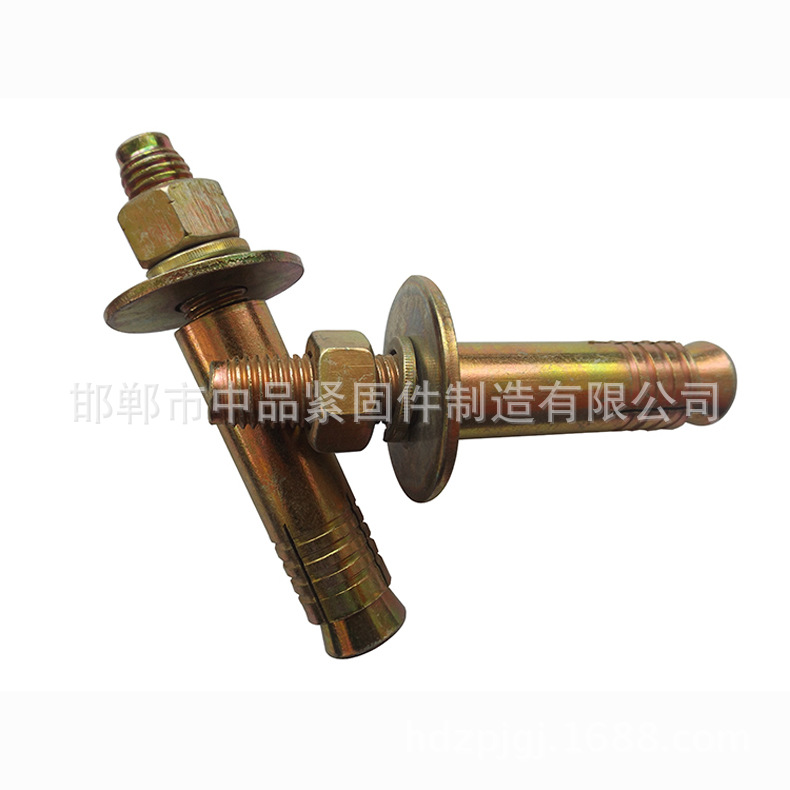 電梯拉爆螺絲緊固件廠家現(xiàn)貨直銷(xiāo)國(guó)標(biāo)拉爆 m12碳鋼彩鋅電梯拉爆示例圖4