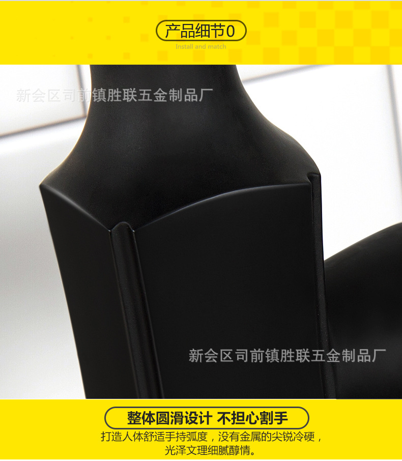 黑色廚房水龍頭冷熱抽拉式可旋轉(zhuǎn)全銅家用洗菜盆水龍頭廠家直銷示例圖15