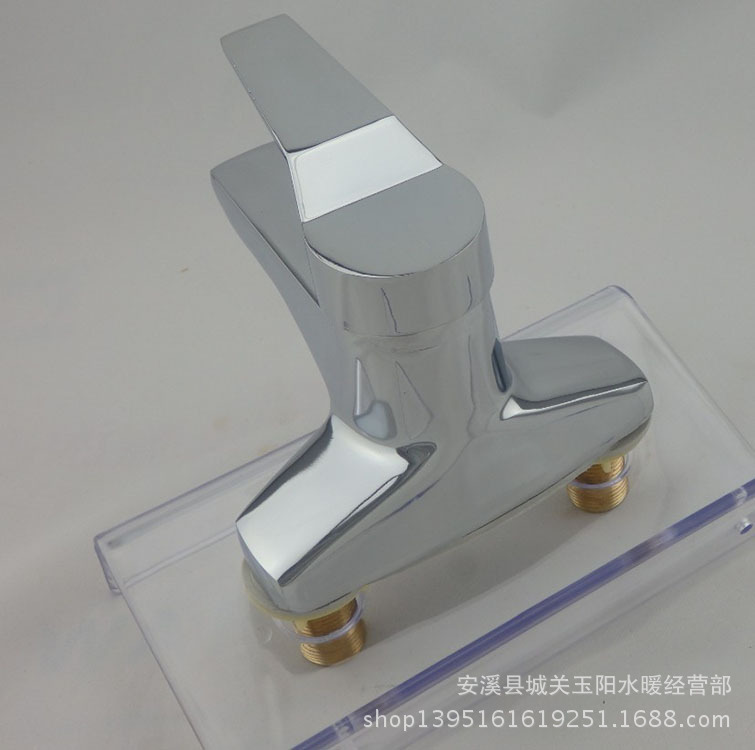 批發供應  展運隆衛浴潔具  雅思兩聯臉盆冷熱混水水龍頭示例圖2