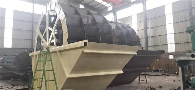 濰坊半逆流槽輪式洗沙機(jī) 水力旋流器洗沙機(jī)輪式洗沙設(shè)備 半逆流槽輪式洗沙機(jī)