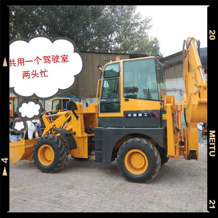 鏟車勾機 工作穩定性好 前攪拌后挖機兩頭忙 大慶