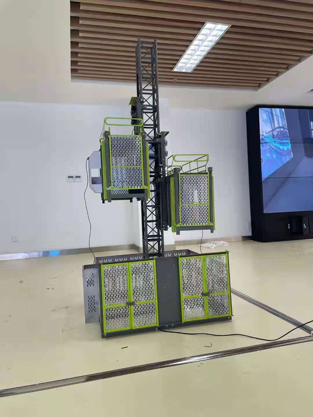 智慧工地 升降機模型ZN-SJ 展廳演示展示模擬真實施工 施工電梯模型示例圖1