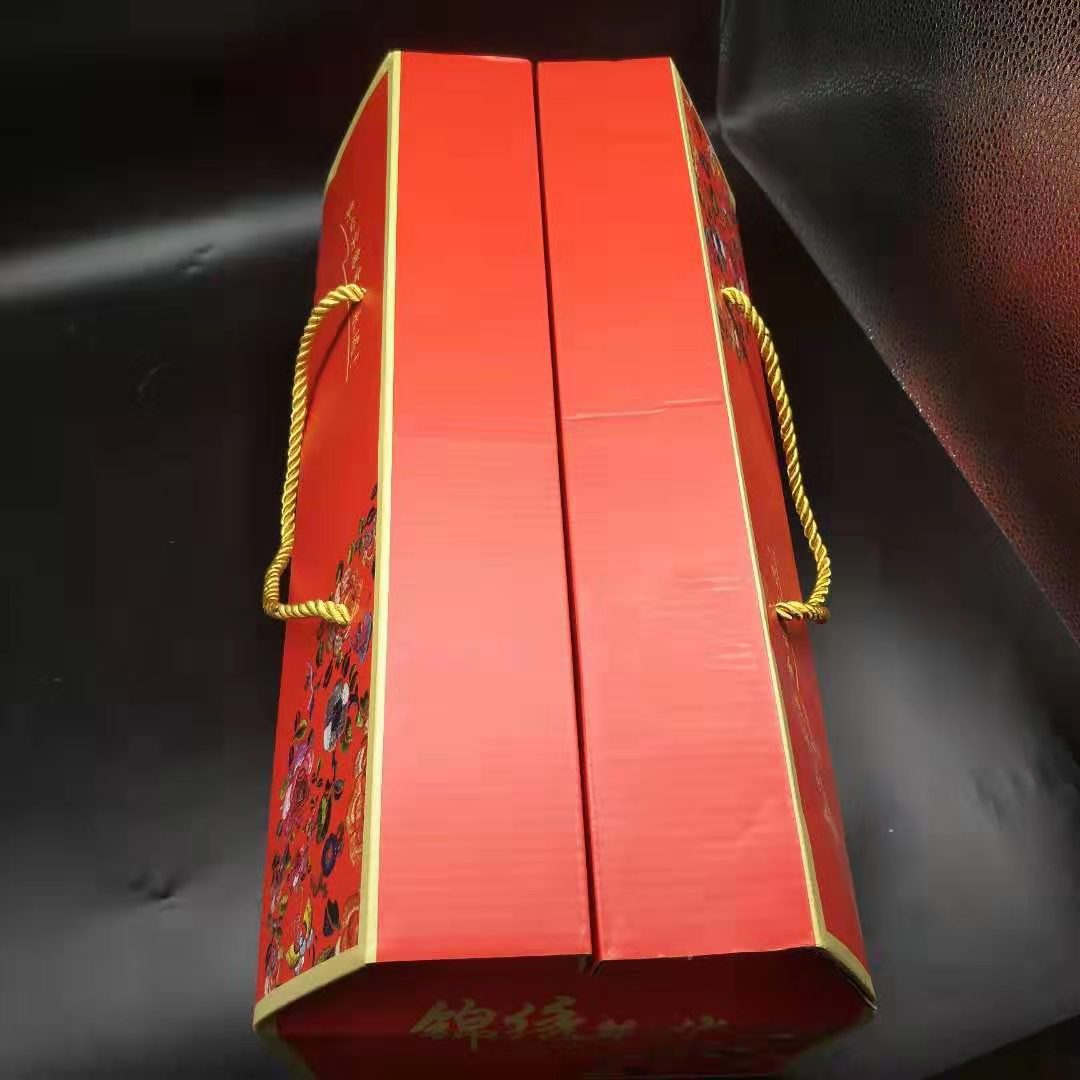 廠家批發 新年禮盒包裝盒通用堅果干貨食品包裝盒手提瓦楞禮盒示例圖44