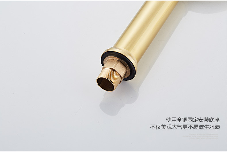 全銅水龍頭 冷熱混水面盆臉盆龍頭批發 全銅仿古面盆歐式龍頭示例圖9