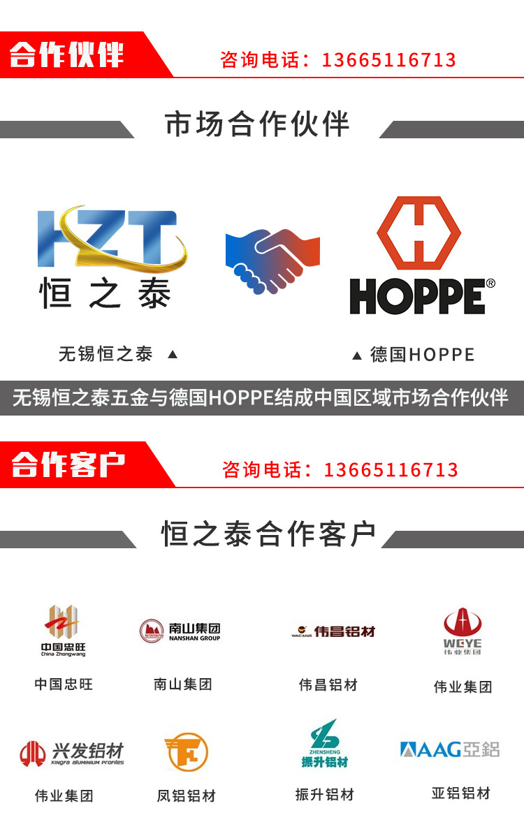 兩點鎖執手 斷橋門窗執手 門窗五金配件廠家批發 蓋板執手示例圖12