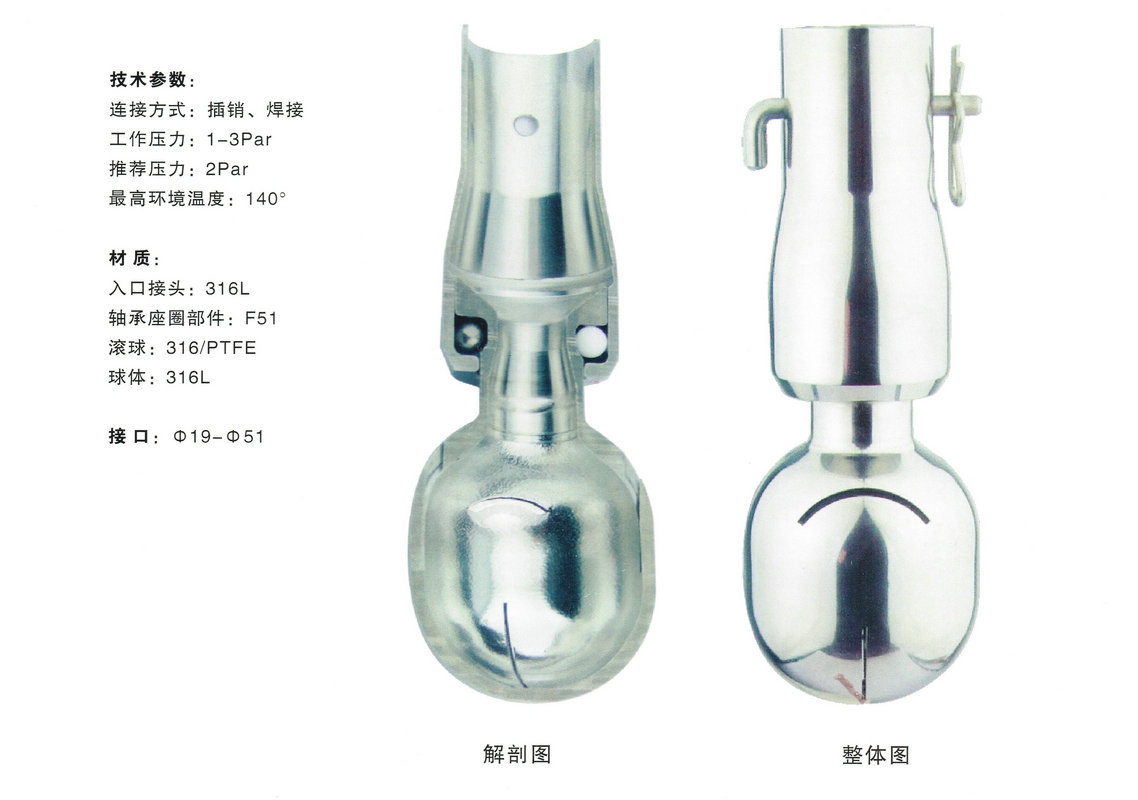 旋轉清洗球 啊法拉伐旋轉清洗球 插銷口旋轉洗球示例圖101