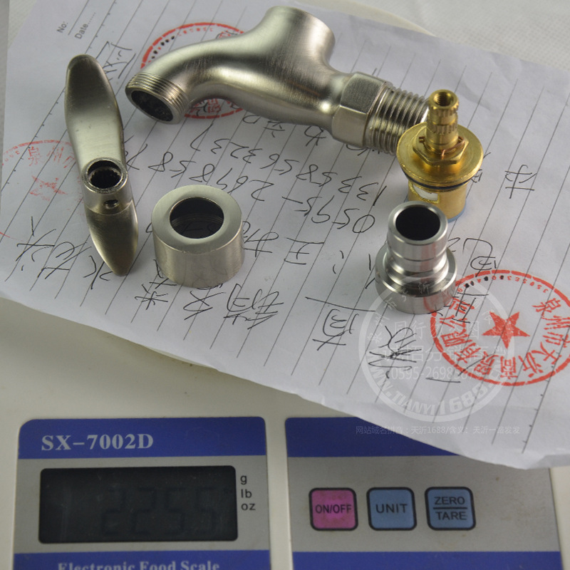 入墻單冷皇后拔拉絲快開合金洗衣機(jī)龍頭水嘴四分螺紋 DN15示例圖16