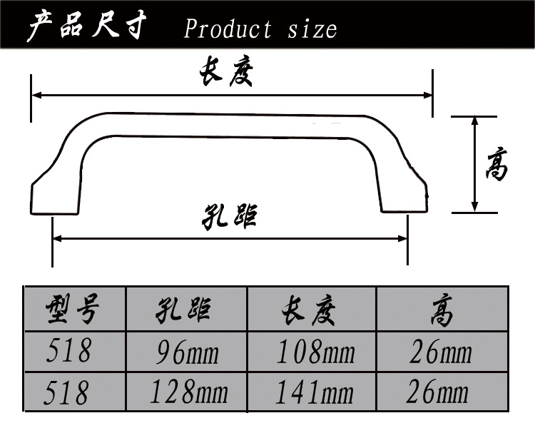 溫州廠家直銷現(xiàn)代簡約拉絲鋅合金拉手五金家具抽屜櫥柜門把手雙白示例圖6