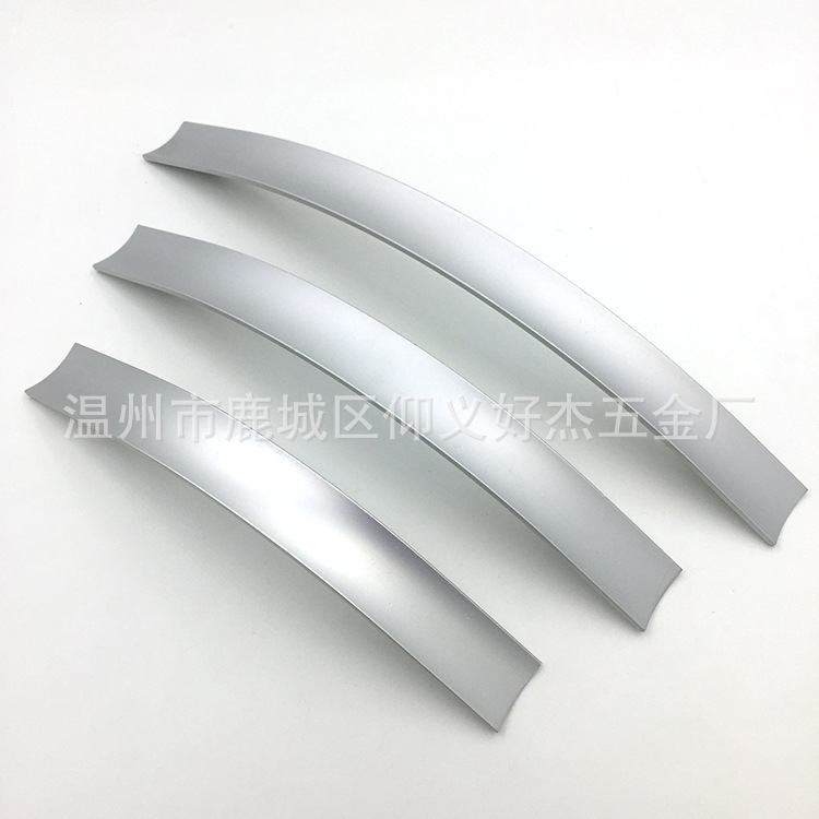 廠家直銷外貿(mào)啞光現(xiàn)代簡約鋁合金拉手實(shí)心五金抽屜櫥柜門把手示例圖3