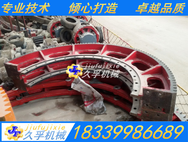 精密加工各種直齒 斜齒 大型蝸桿渦輪 直徑5米立車球磨機大小齒輪示例圖4
