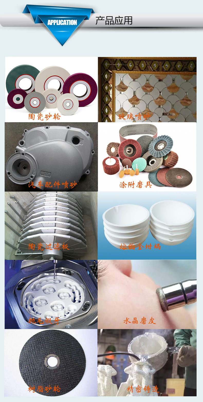 白剛玉粒度砂應(yīng)用