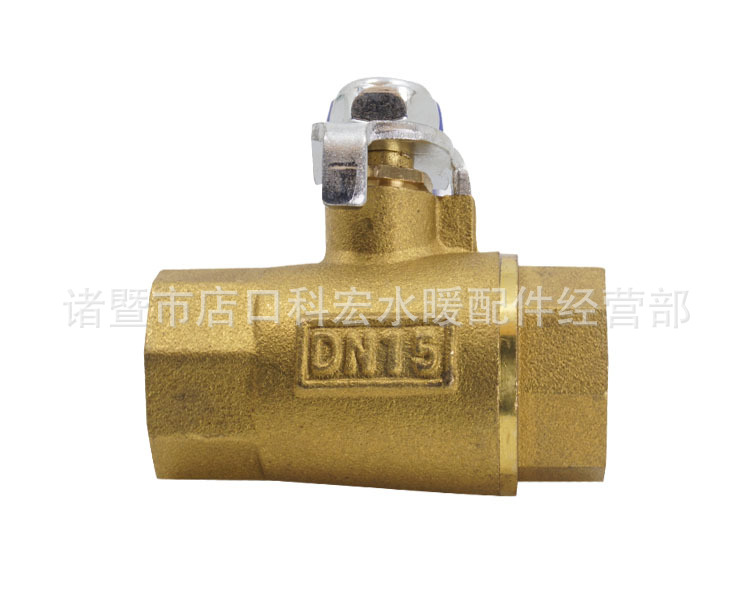 玉環(huán)銅閥門 101型黃銅球閥 內(nèi)絲扣手板閥 15 20 25 4分6分1寸示例圖5