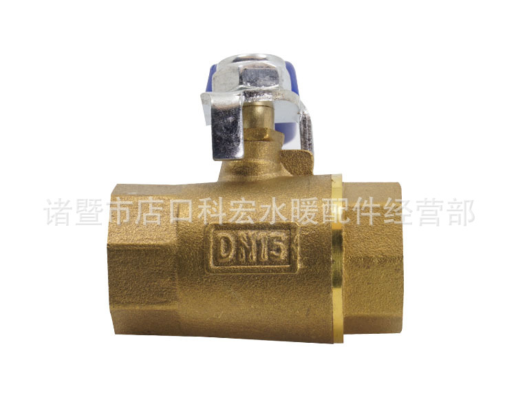 玉環(huán)銅閥門 101型黃銅球閥 內(nèi)絲扣手板閥 15 20 25 4分6分1寸示例圖7