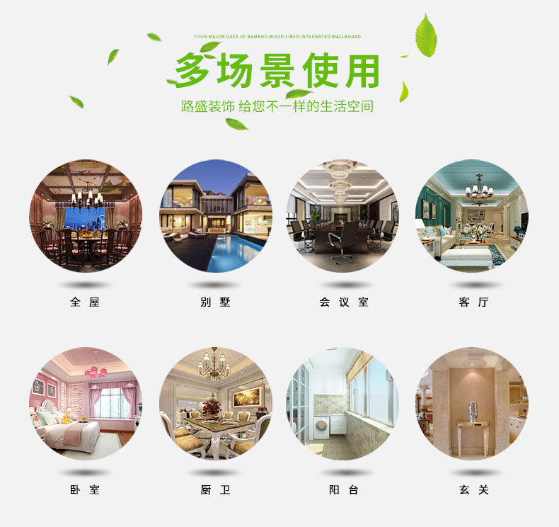 山東明代 廠家直銷600V縫集成墻板 竹木纖維集成墻面  歐式護墻板示例圖6