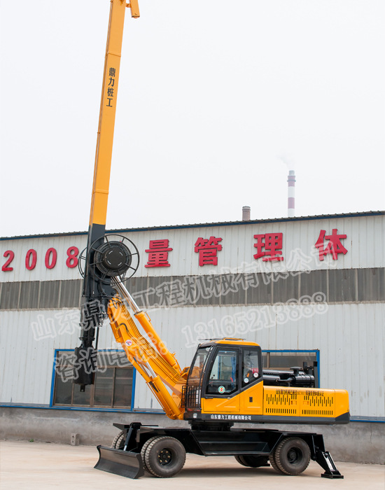 黑龍江輪式360旋挖鉆機_ 旋挖機_小型旋挖鉆機_打樁機--山東鼎力示例圖4