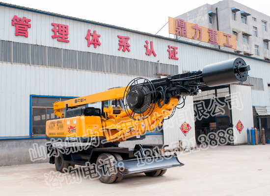 黑龍江輪式360旋挖鉆機_ 旋挖機_小型旋挖鉆機_打樁機--山東鼎力示例圖1