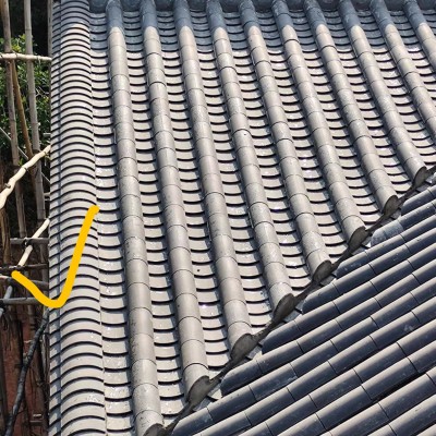 仿古青瓦屋頂裝飾泥瓦中式徽派青瓦古建四合院瓦片批發(fā)