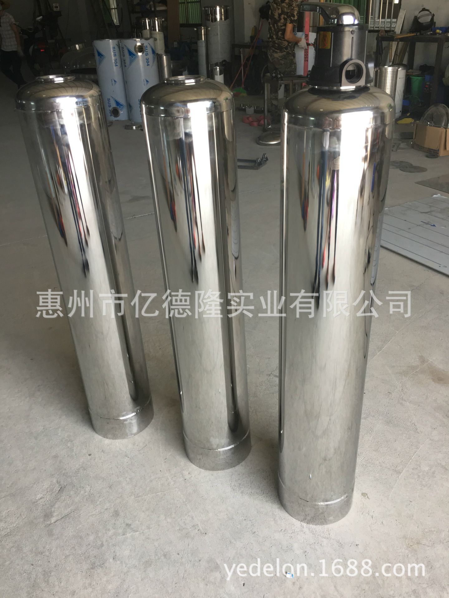 304不銹鋼仿玻璃鋼罐 石英砂活性炭樹脂頂開口介子過濾器示例圖7