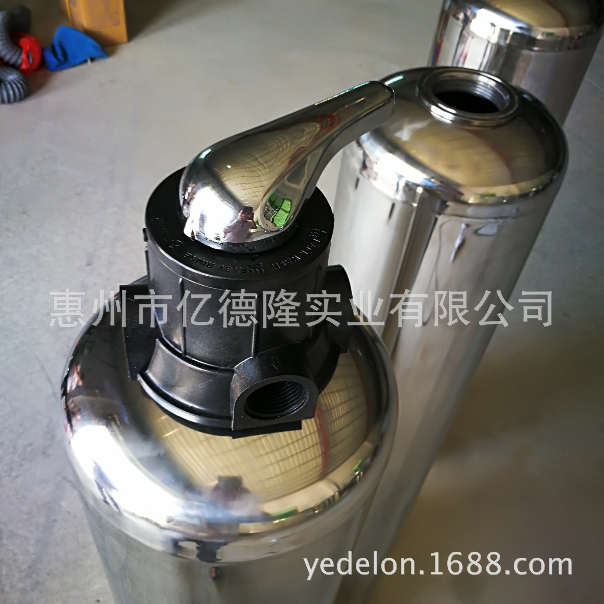 304不銹鋼仿玻璃鋼罐 石英砂活性炭樹脂頂開口介子過濾器示例圖3
