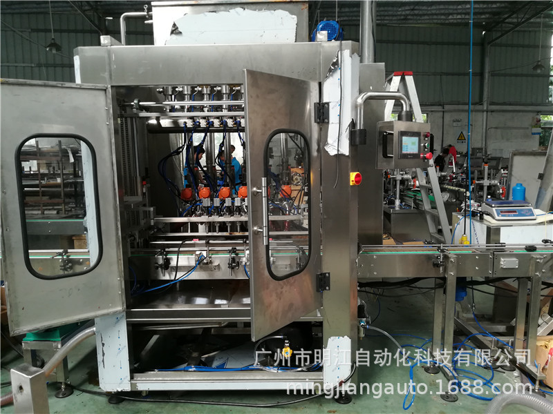 20L日化化工大桶液體灌裝機(jī)油漆大桶潤(rùn)滑油全自動(dòng)稱(chēng)重大桶灌裝機(jī)示例圖15