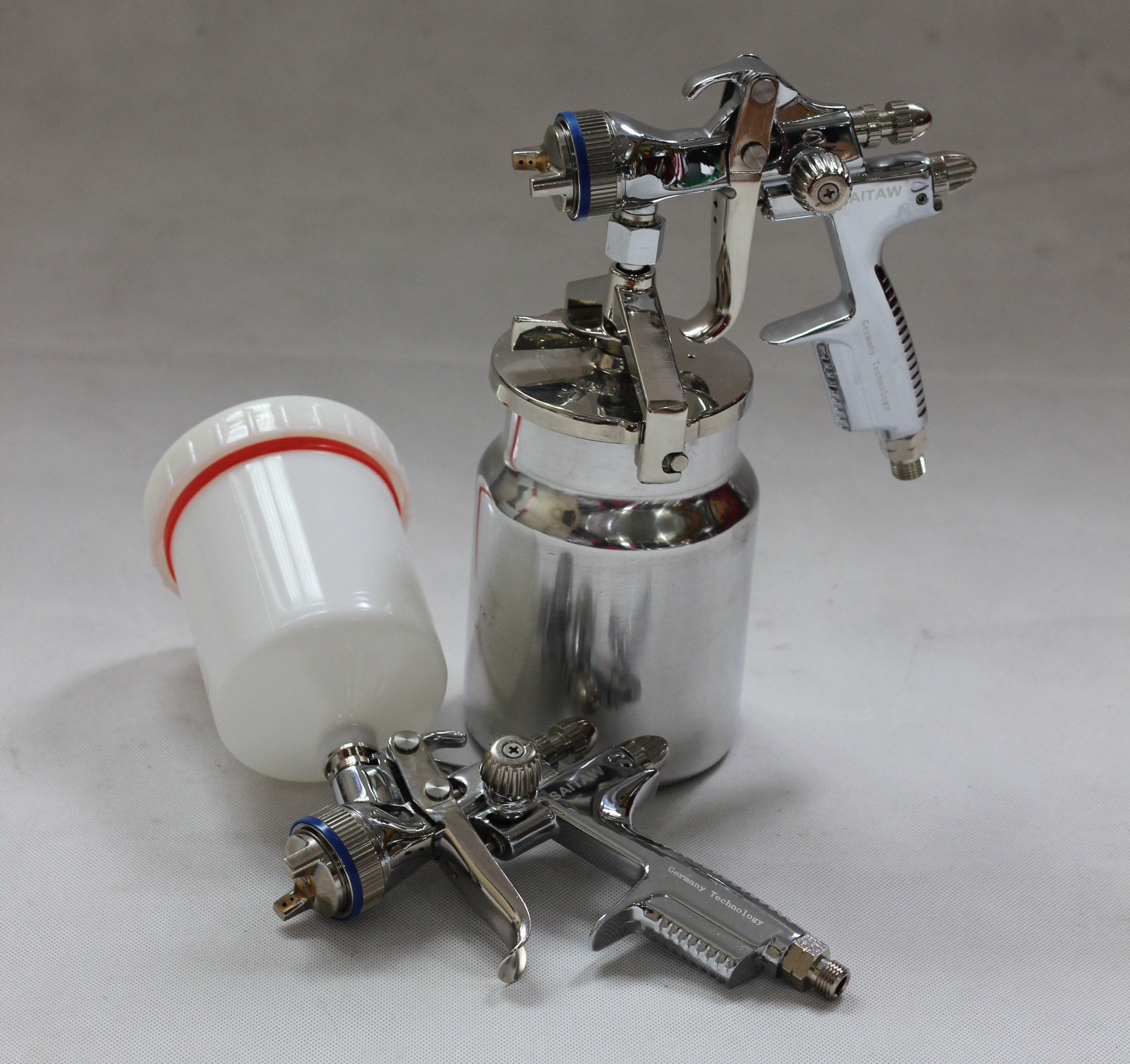 廠家現貨噴漆槍氣動油漆乳膠漆噴槍高霧化家具汽車鈑金噴漆工具示例圖9