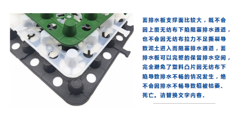 蓄水排水板廠家直銷 樓頂花園拼接型蓄水排水板廠家批發(fā)價(jià)格示例圖1