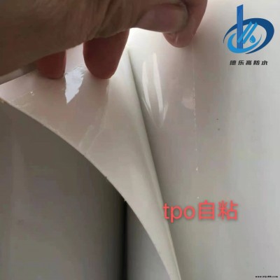 TPO防水卷材 德樂高防水熱塑性聚烯烴（TPO）防水卷材  高分子防水卷材 預(yù)鋪防水卷材 TPO高分子自粘防水材廠家直銷