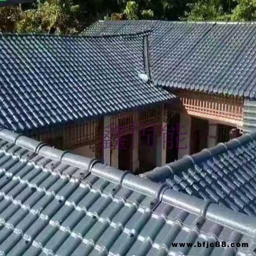 廠家直銷灰色樹脂仿古瓦一體瓦別墅景觀仿古工程瓦老房換瓦農村翻新