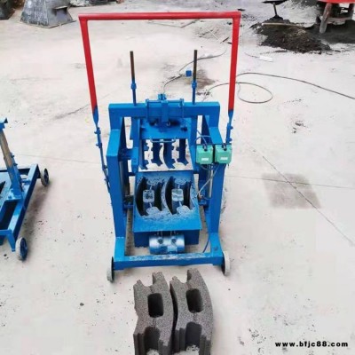 外墻砌塊磚移動(dòng)磚機(jī) 小型移動(dòng)水泥制磚機(jī) 帶輪可移動(dòng)免燒制磚機(jī) 多功能家用打磚機(jī)