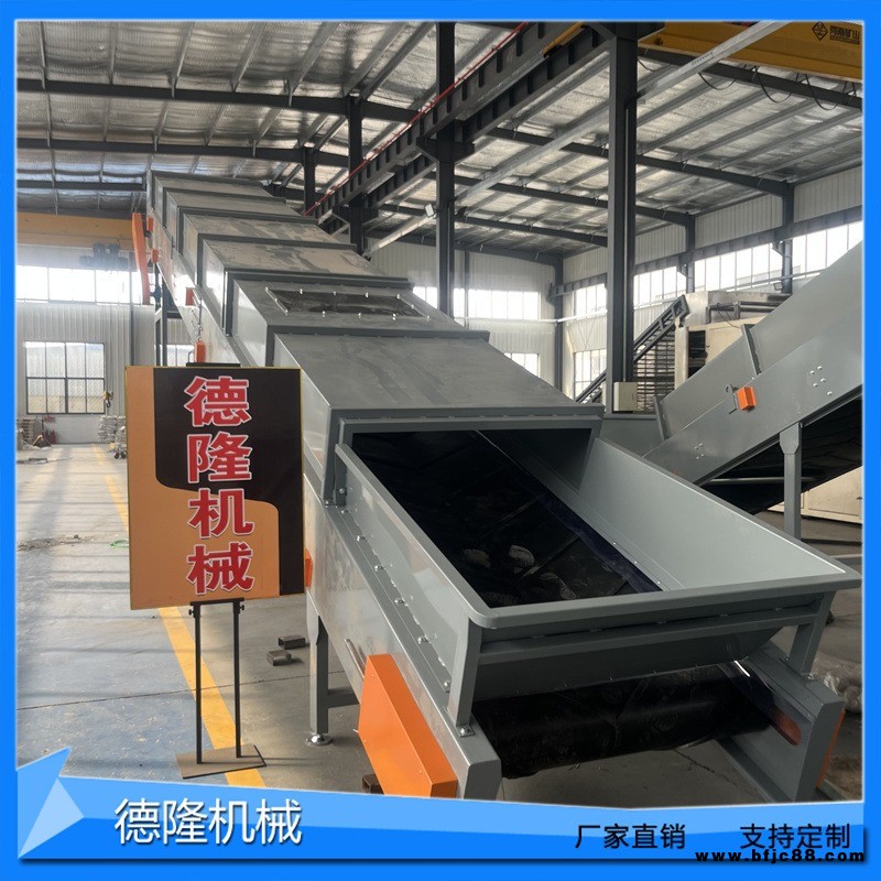 全封閉橡膠帶爬坡輸送機1460 砂石顆粒上料機 破碎機配套皮帶輸送設備