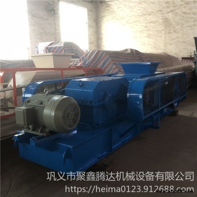 石英石對輥破碎機(jī) 聚鑫騰達(dá) 砂石骨料破碎機(jī) 400*250型建筑石料對輥式破碎機(jī)