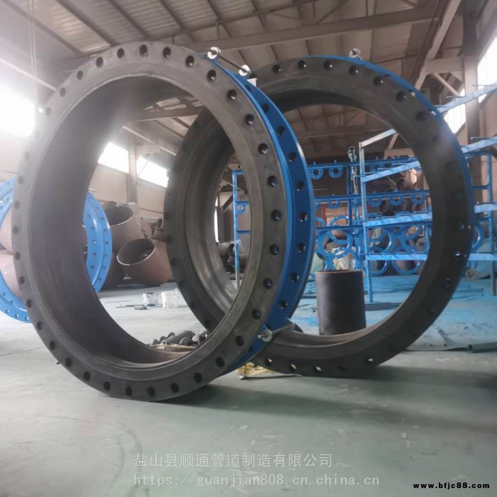 供應(yīng)DN1200PN1.0過石灰漿液用大翻邊橡膠軟接頭 KDF橡膠軟連接