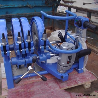 鑫隆出廠價銷售63-200手動PE管對焊機 單柱水管熔接對焊機 兩環管道熔接器