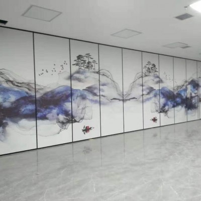 蘭州市飯店隔音屏風活動隔斷墻飯店隔音屏風盛景隔斷廠家