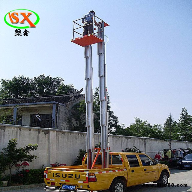 現(xiàn)貨包郵車(chē)載鋁合金式升降機(jī)單柱雙柱8米10米12米移動(dòng)式升降平臺(tái) 燊鑫
