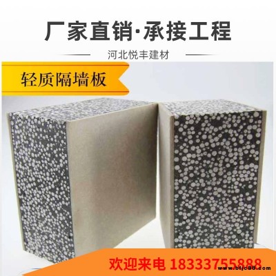 廠家生產(chǎn)輕質(zhì)復合隔墻板 隔墻板 河北悅豐建材 具有隔音防潮抗震阻燃使用壽命長特性 大量現(xiàn)貨