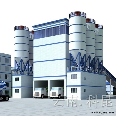 迪慶整體鋼結構鑄造自動潤滑混凝土攪拌站 科昆螺旋式雙臥軸強制式攪拌主機