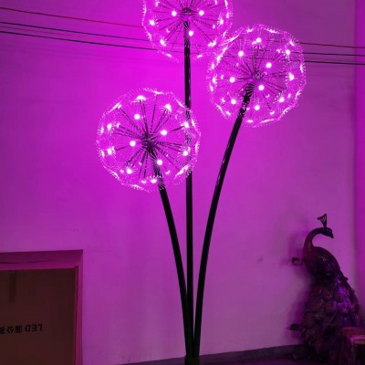 蒲公英景觀燈素材案例戶外大型蒲公英造型燈銘星廠家訂做LED蒲公英燈源頭生產工廠