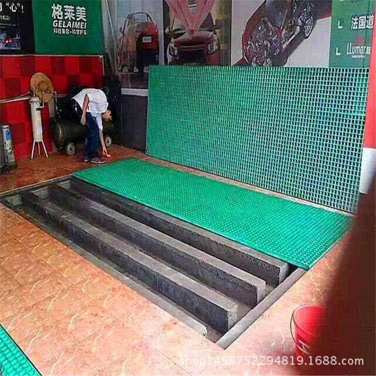 爆款玻璃鋼格柵 洗車房格柵 樹篦子格柵 38*38*38 直銷 品質優良示例圖13