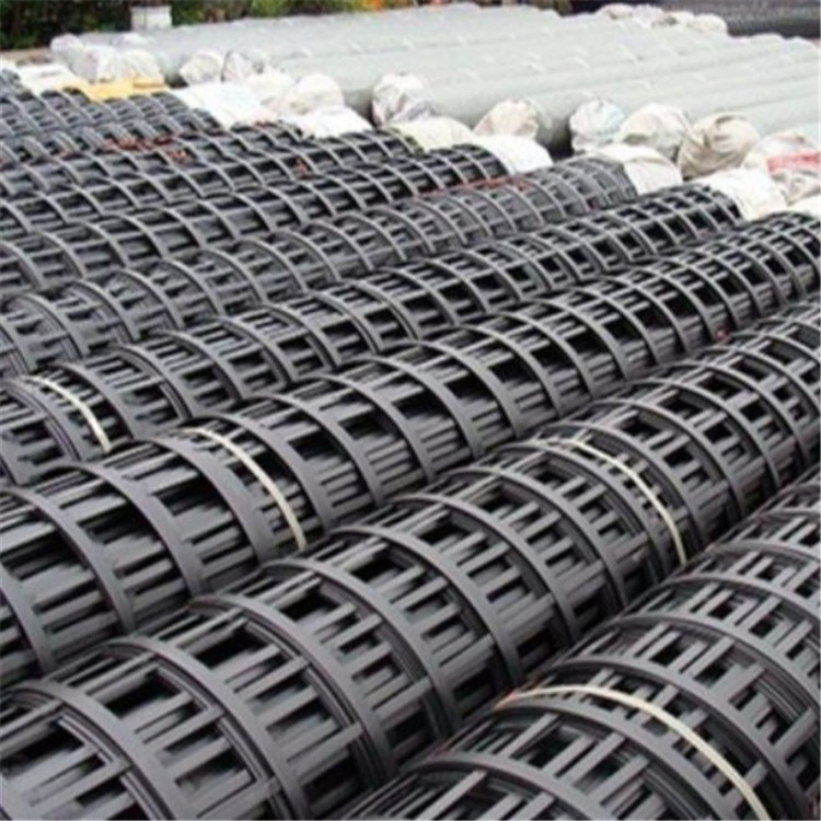 滄州鋼塑格柵廠家  路基加強土工格柵現貨直發帶凸結點鋼塑格柵