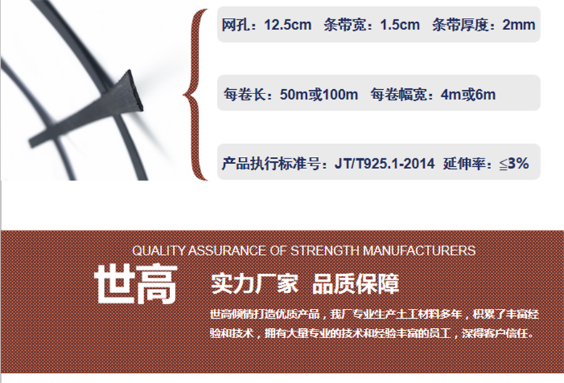 鋼塑土工格柵廠家批發(fā)價(jià)格 路基加固雙向鋼塑格柵廠家直銷示例圖4
