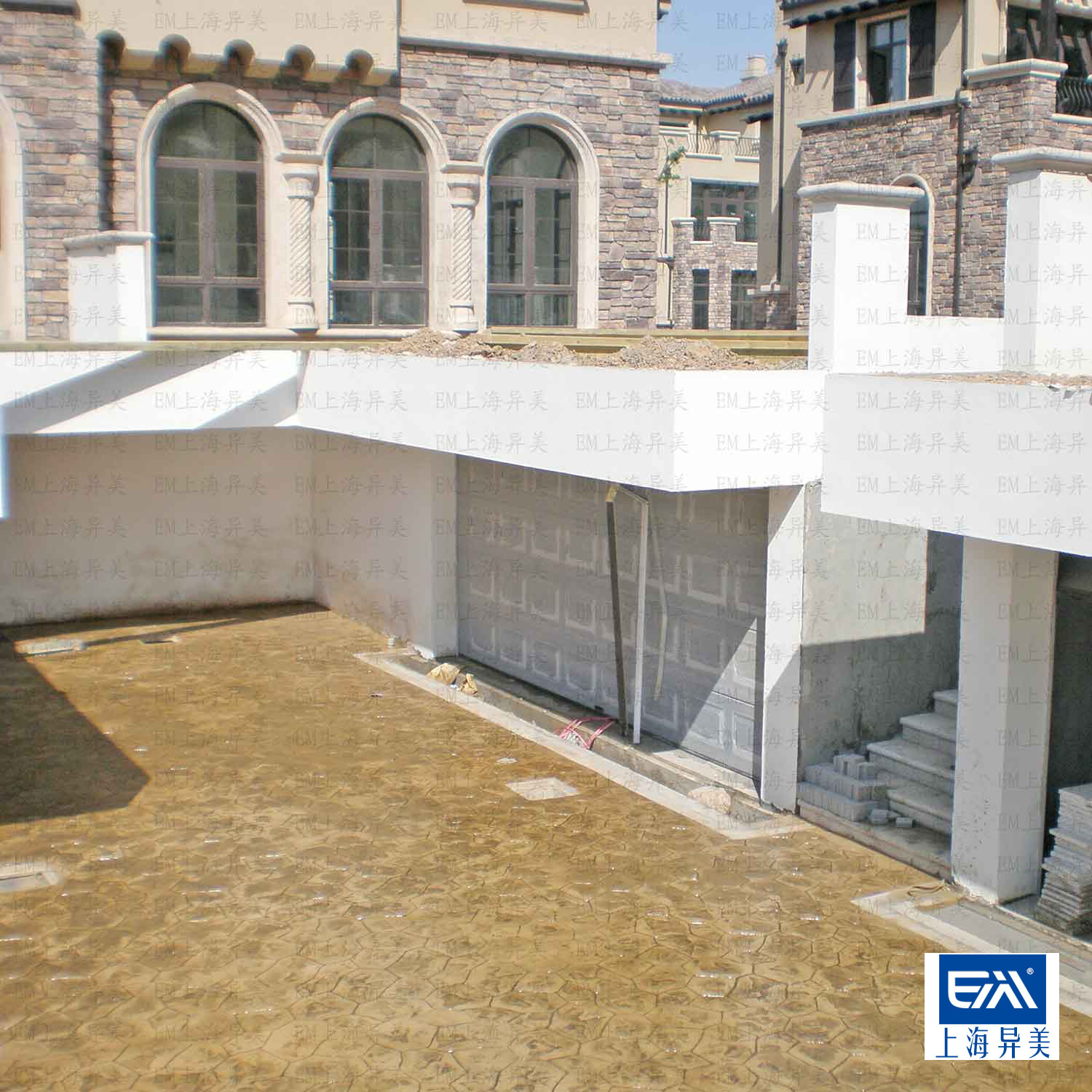 仿荷蘭磚面包磚壓模地坪包工包料施工，模具免費