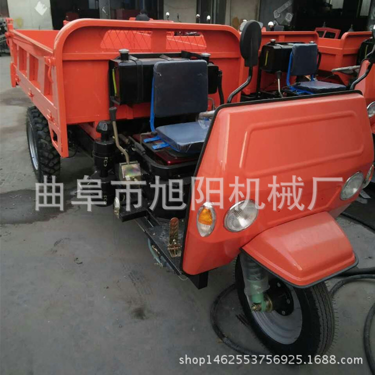 廠家直銷燃油式工程三輪車 建筑砂石水泥自卸車 2T家用柴油運輸車示例圖7