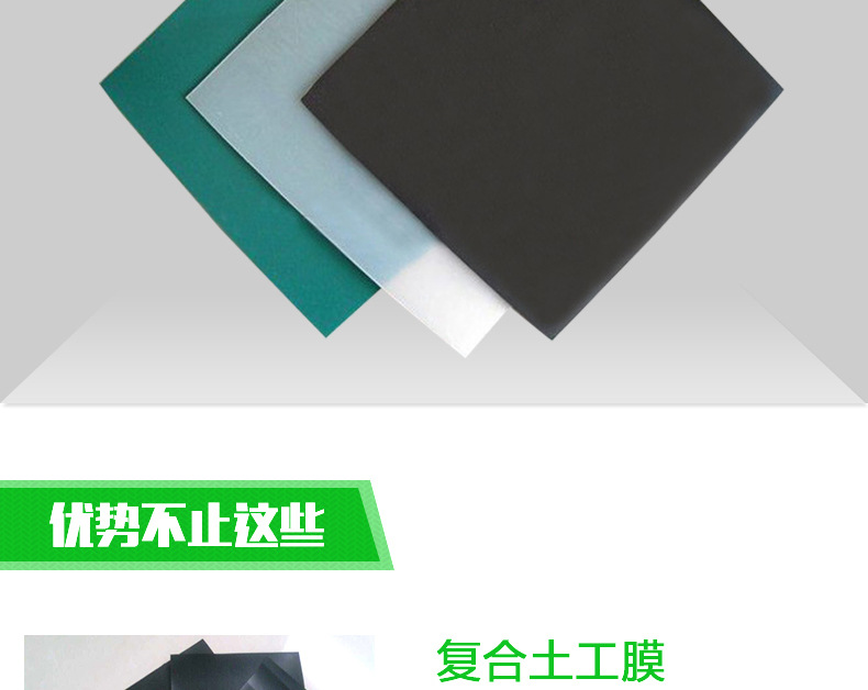 大量批發(fā)水利工程防滲土工膜 防腐蝕柱點(diǎn)土工膜規(guī)格材質(zhì)可定制示例圖3
