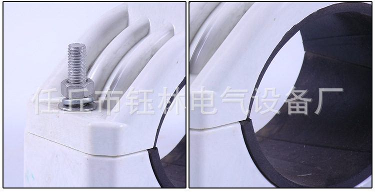 JGPD型玻璃鋼電纜固定夾 復(fù)合材質(zhì)抱箍 電纜夾具固定支架型號齊全示例圖7